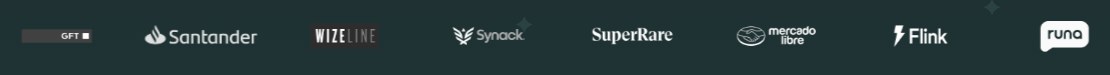 Santander, Wizeline, Synack, SuperRare, Mercado Libre, Flink, Runa